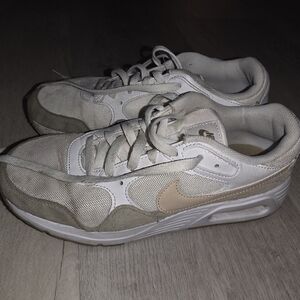 Nike Air White and Beige Sneakers